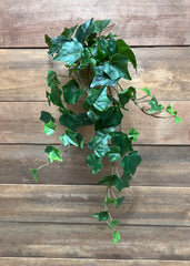 ITEM 12258 - 18" GREEN IVY HANGING BUSH WITH 78 LEAVES
