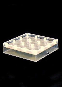 ITEM 1550 WARM - 5"  SQUARE ACRYLIC BASE WITH 16 WARM WHITE LED LIGHTS