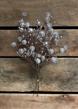 ITEM 81199 SILVER -  13" BEADED PICK X 3 PCS TO BUNDLE