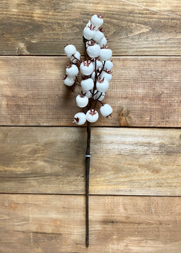 ITEM 81237 W - 17" OUTDOOR WHITE BERRY SPRAY