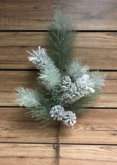 ITEM 81325 - 30" FROSTED GLITTERED MIXED PINE SPRAY