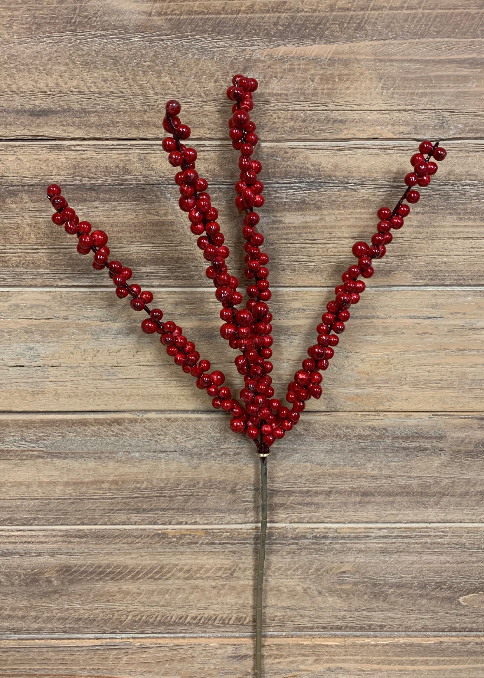ITEM 81475 R - 24" RED WEATHER RESISTENT BERRY STEM