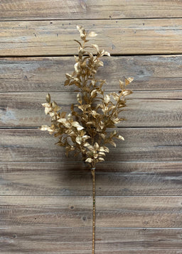 ITEM 81600 GD - 27.5" GOLD GLITTERED RUSCUS SPRAY