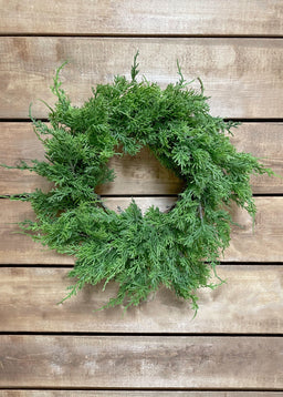 ITEM 81612 - 15" FRESH TOUCH NORTHERN WHITE CEDAR WREATH