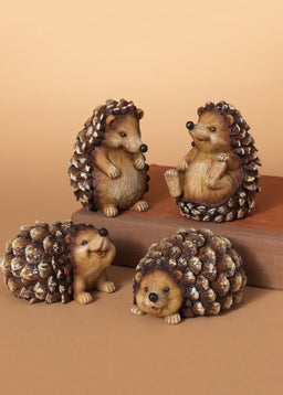 ITEM G2274260 - 4" RESIN HEDGEHOG W/ GLITTER FIGURINE