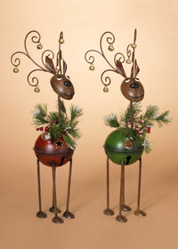 ITEM G2349510 - 23"H METAL REINDEER FIGURINE WITH BELLS