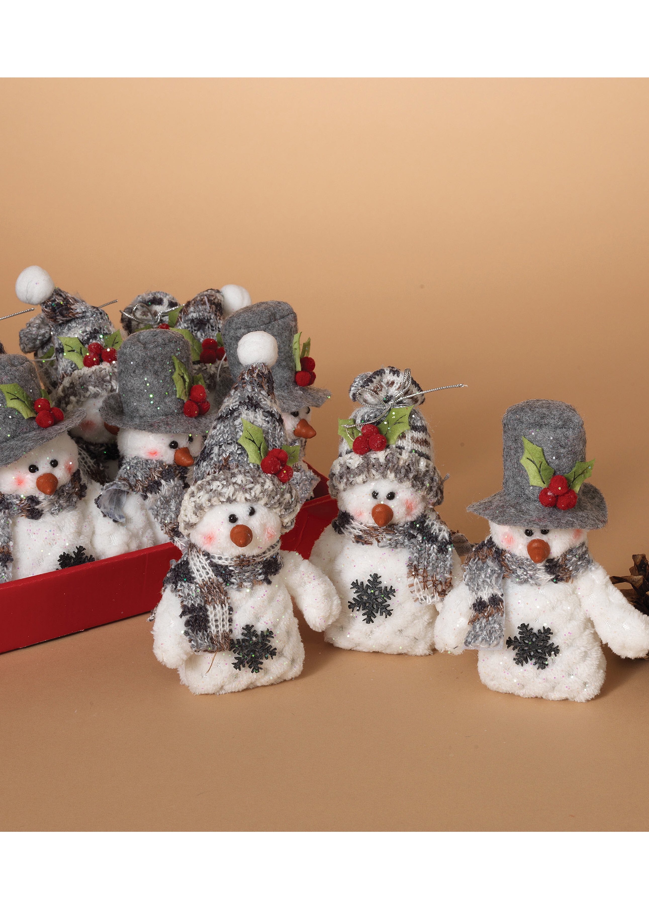 ITEM G2356250 - 5"H PLUSH HOLIDAY SNOWMAN