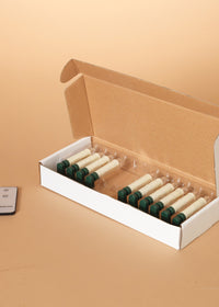 ITEM G2361170 - S/10 3.94"H WHITE INFRARED REMOTE CONTROL LED CANDLES