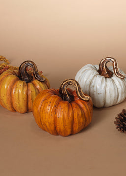 ITEM G2484350 - 4.7"H RESIN HARVEST PUMPKIN