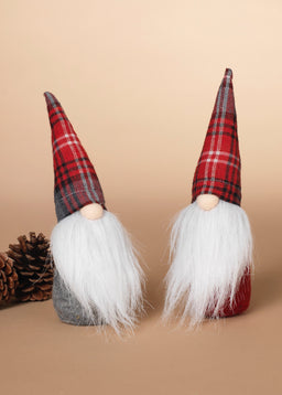 ITEM G2493220 - 8"H HOLIDAY PLUSH GNOME FIGURINE