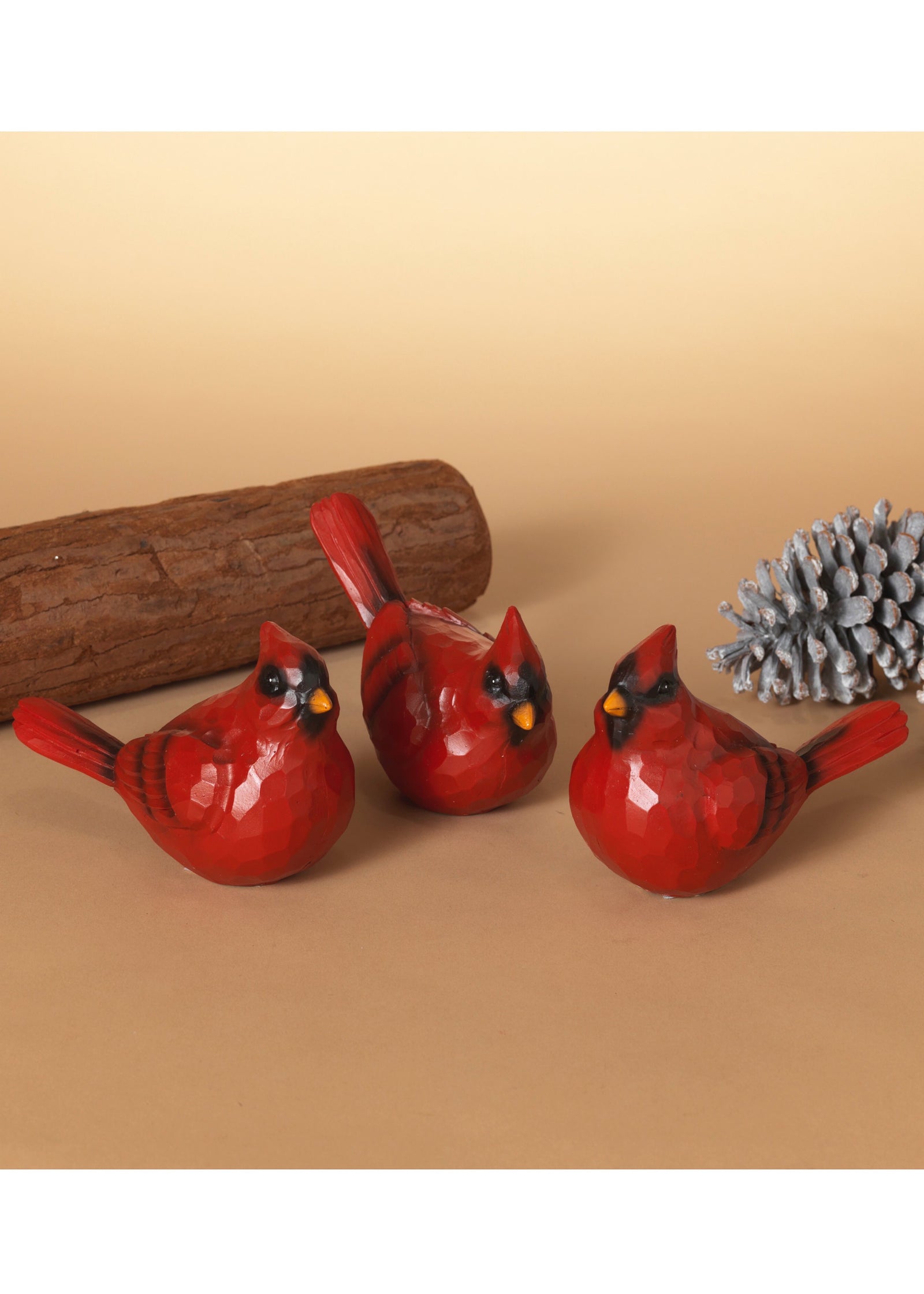 ITEM G2534020 - 5.7"L RESIN CARDINAL FIGURINE - 3 ASSORTED