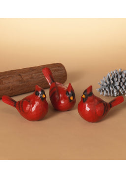 ITEM G2534020 - 5.7"L RESIN CARDINAL FIGURINE - 3 ASSORTED