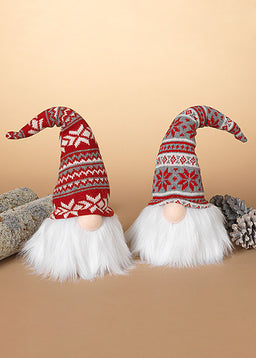ITEM G2535110 - 15.75"H BATTERY LIGHTED FABRIC GNOME