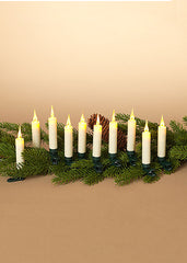 ITEM G2537500 - 4"H CREAM INFRARED LED CANDLES WITH REMOTE