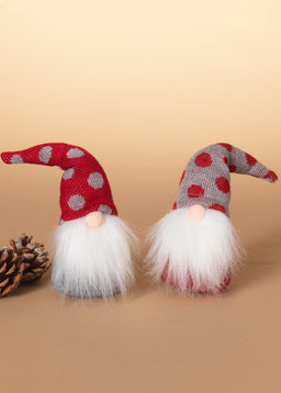 ITEM G2540070 - 10"H HOLIDAY PLUSH GNOME FIGURINE