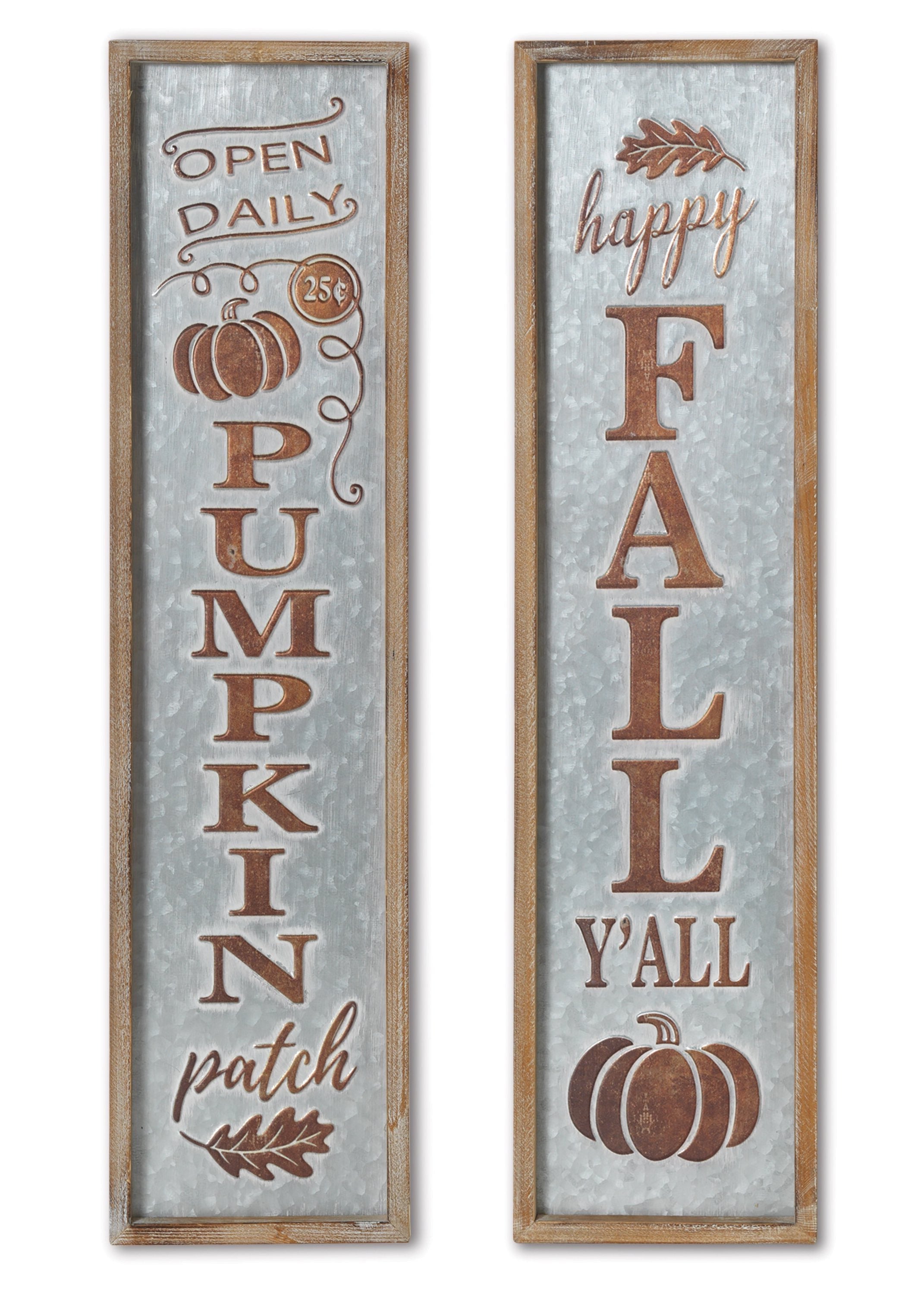 ITEM G2540760 - 27"H WOOD & METAL HARVEST WALL SIGN