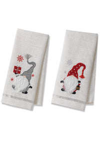 ITEM G2589270 - 27"L CHRISTMAS GNOME DESIGN TOWEL W/ J-HOOK