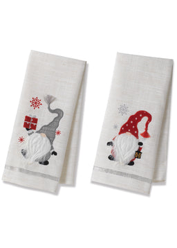 ITEM G2589270 - 27"L CHRISTMAS GNOME DESIGN TOWEL W/ J-HOOK