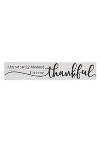 ITEM G2591630 - 31.5"L WOOD "THANKFUL" WALL SIGN