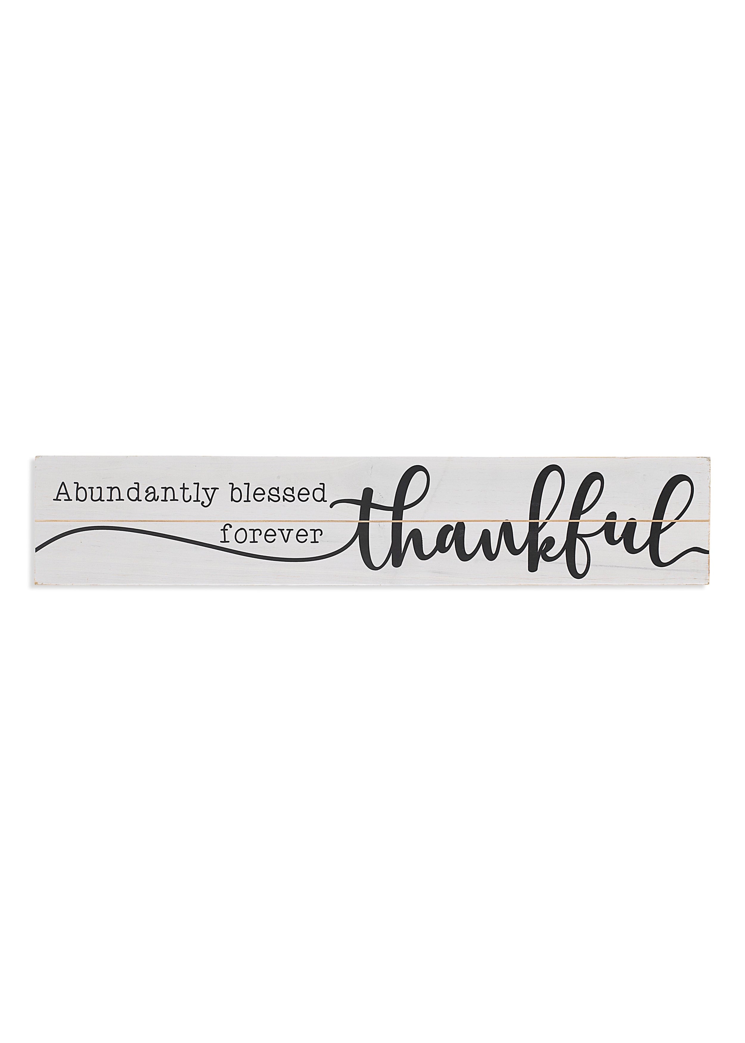 ITEM G2591630 - 31.5"L WOOD "THANKFUL" WALL SIGN