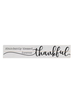 ITEM G2591630 - 31.5"L WOOD "THANKFUL" WALL SIGN