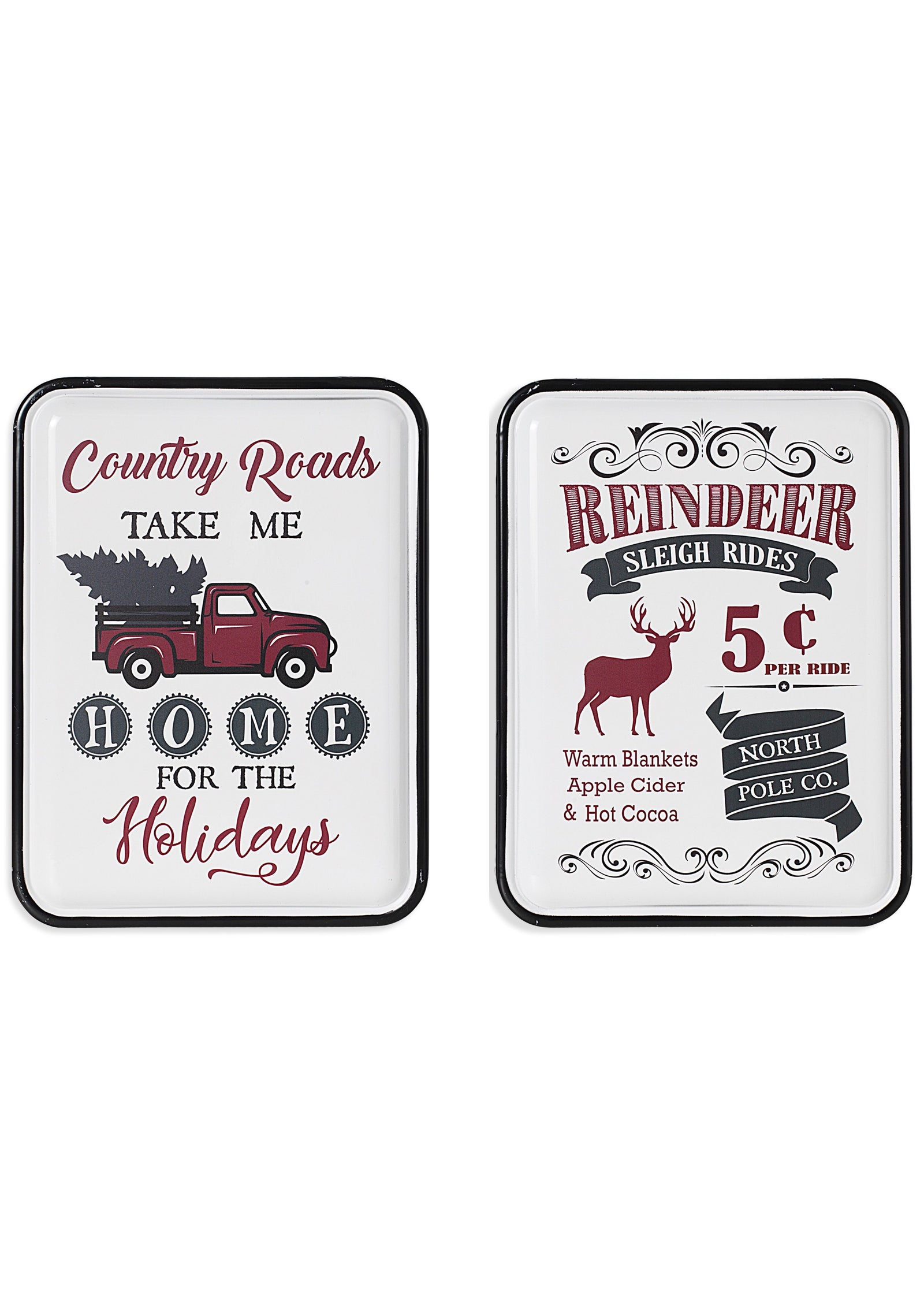 ITEM G2592760 - 15.75"H METAL HOLIDAY WALL SIGN