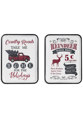 ITEM G2592760 - 15.75"H METAL HOLIDAY WALL SIGN