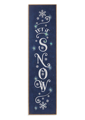 ITEM G2593040 - 47.2"H B/O LIGHTED WOOD "LET IT SNOW" PORCH SIGN
