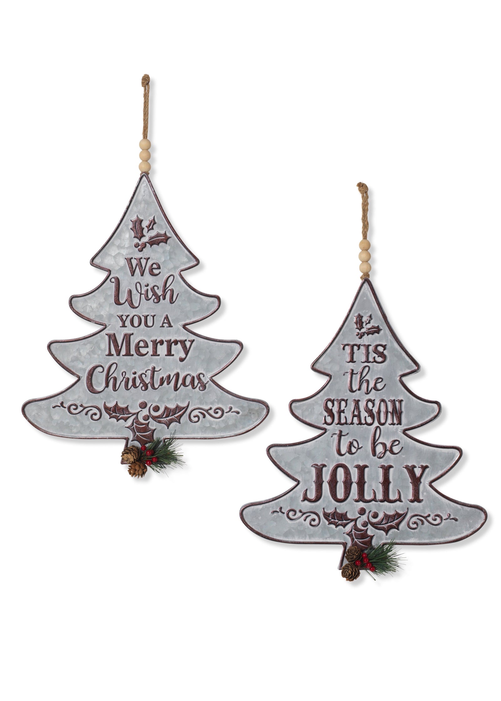 ITEM G2595660 - 16"H METAL CHRISTMAS TREE ORNAMENT