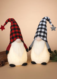 ITEM G2602170 - 25.5"H B/O LIGHTED PLUSH HOLIDAY GNOME