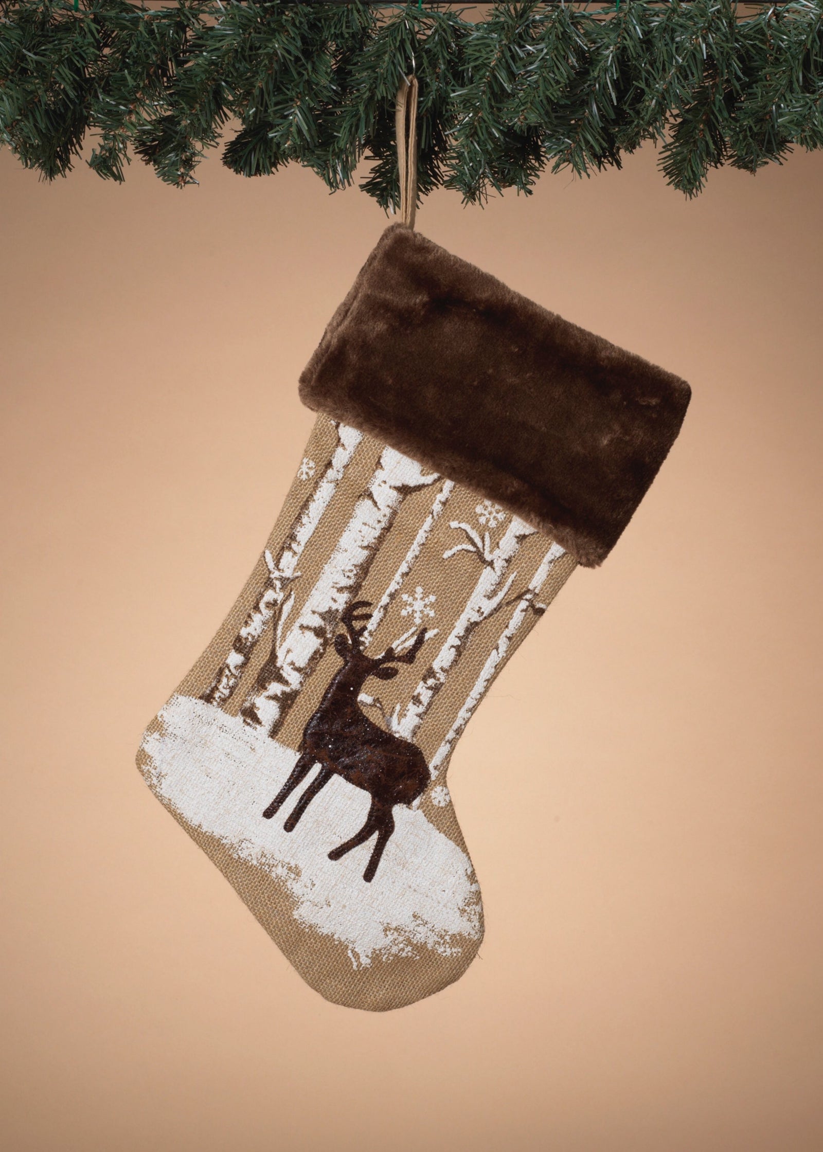 ITEM G2617330 - 21"H REINDEER PATTERN STOCKING