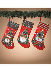 ITEM G2618170 - 20"H BATTERY OPERATED LIGHTED STOCKING