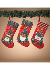 ITEM G2618170 - 20"H BATTERY OPERATED LIGHTED STOCKING