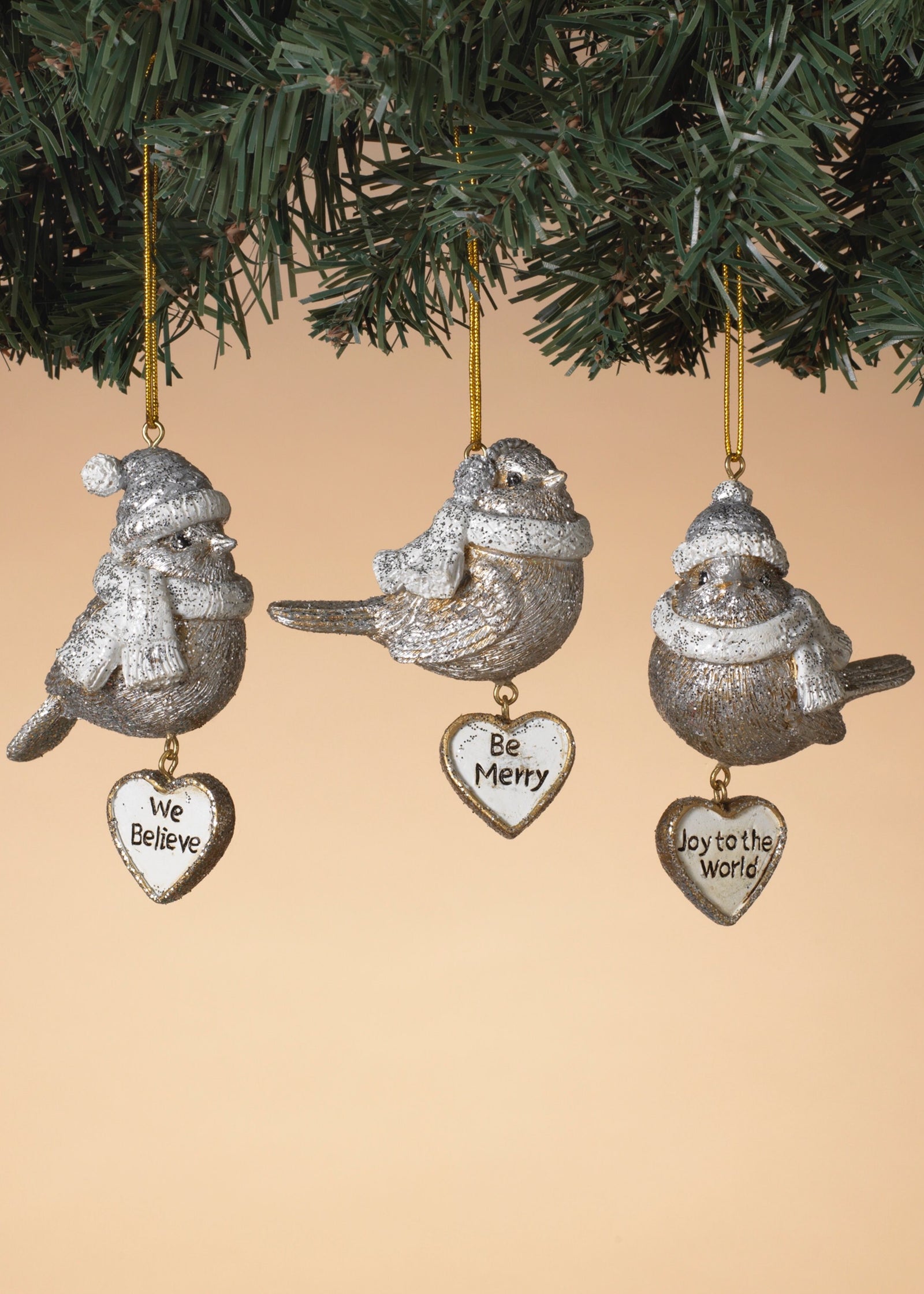 ITEM G2653600 - 3.5"H RESIN WINTER BIRD ORNAMENT