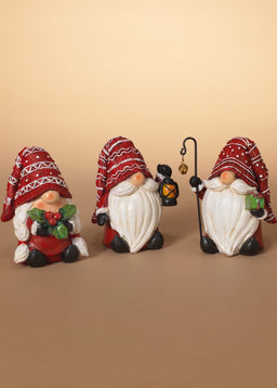 ITEM G2653730 - 5.3"H RESIN HOLIDAY GNOME FIGURINE