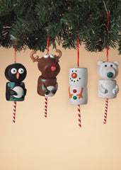ITEM G2664920 - 4.5"H MARSHMALLOW CANDY ORNAMENT