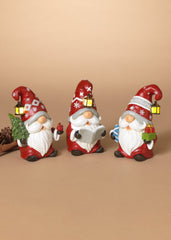 ITEM G2685370 - 5.9"H B/O LIGHTED RESIN HOLIDAY GNOME