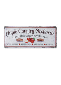 ITEM G2687780 - 19.69"L METAL EMBOSSED APPLE DESIGN WALL DECOR