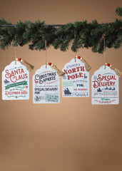ITEM G2690330 - 7.8"H WOOD HOLIDAY WALL HANGING SIGN
