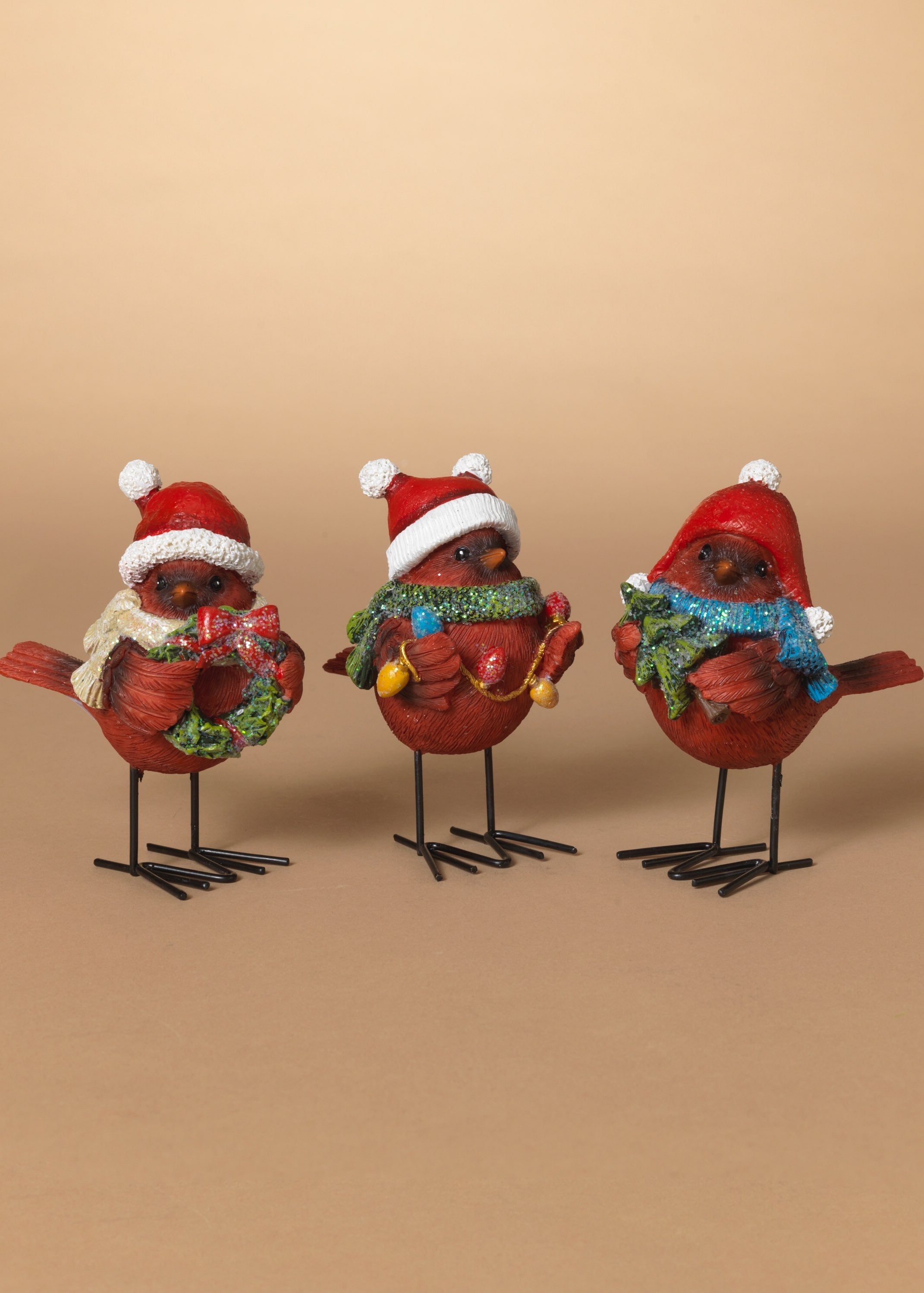 ITEM G2690800 - 4.5"H RESIN HOLIDAY CARDINAL