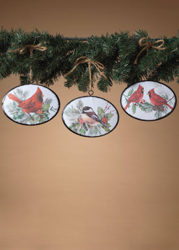 ITEM G2695060 - 6.13"L METAL HOLIDAY BIRD DESIGN ORNAMENT