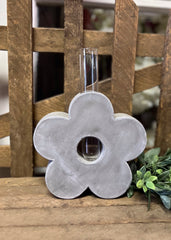 ITEM KOP 11118 - 5.5"X5.75" CEMENT FLOWER PLANTER WITH TEST TUBE