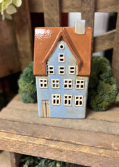 ITEM KOP 12290 - 4"X3"X7.75" HOUSE CANDLE HOLDER