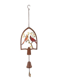 ITEM KOP 13377 - 29inX6.75in METAL CARDINAL BELL CHIME