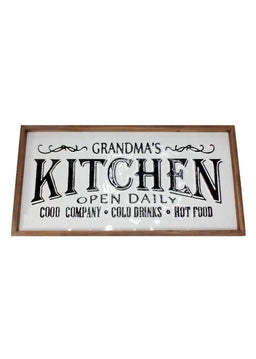 ITEM KOP 13671 -  24"X12" GRANDMA'S KITCHEN SIGN