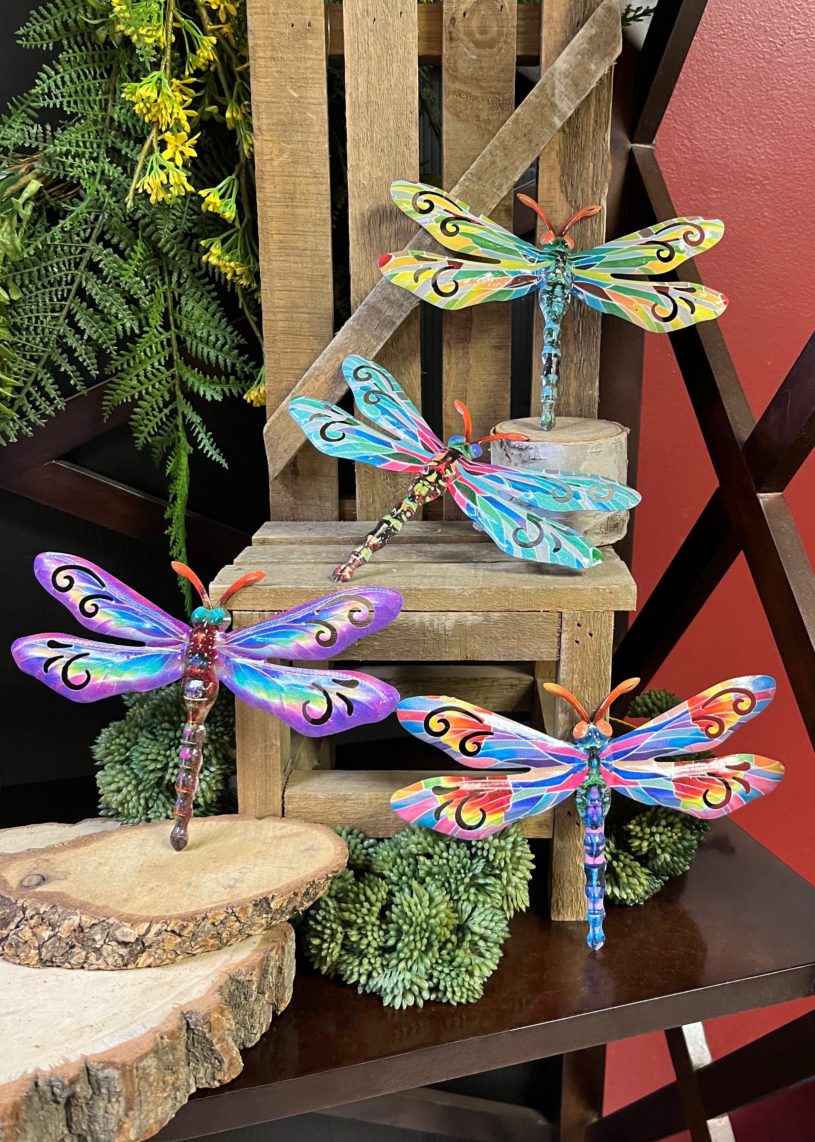 ITEM KOP 17305 - 6.75"X5" METAL DRAGONFLIES