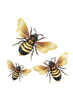 ITEM KOP 17375 -  14"X4.25" BEE PLAQUES - SET OF 3