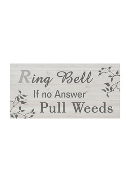 ITEM KOP 21358 - 11.5"X15.5" PULL WEEDS PLAQUE