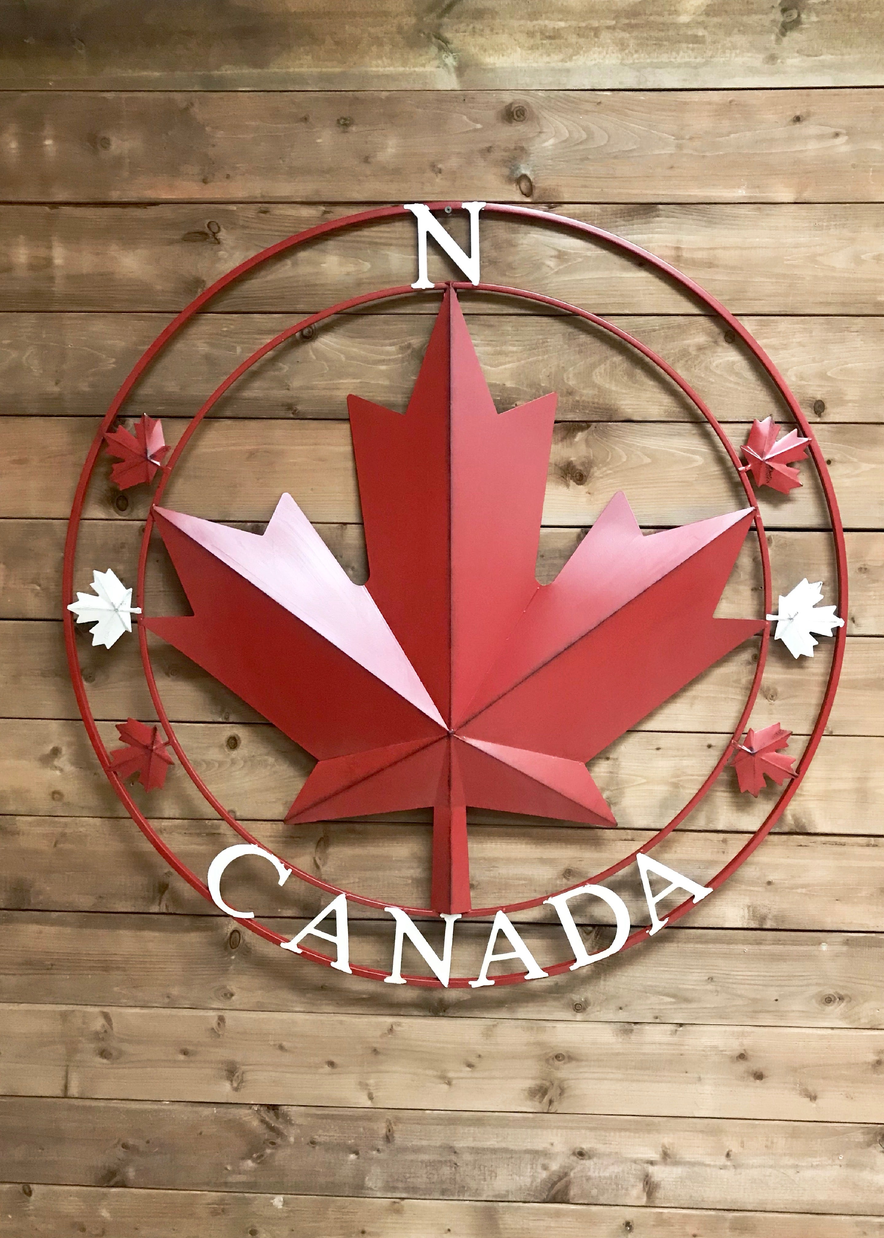 ITEM KOP 21747 - 39" METAL CANADA WALL ART