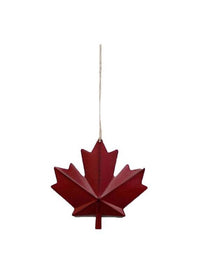 ITEM KOP 21785 - 3.5" METAL MAPLE LEAF ORNAMENT